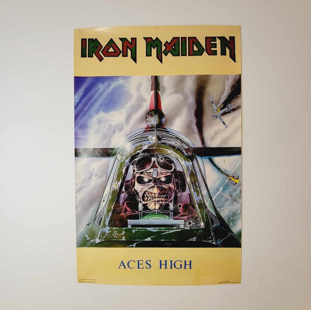 Vintage 1985 Iron Maiden poster